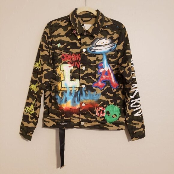 Lifted Anchors Starlight Cotton Blend Camo Jacket size S NWT - Picture 2 of 15